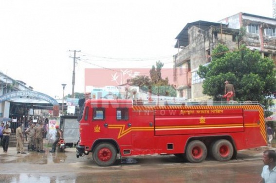 Fire breaks out at Agartala Treasury Office : No life loss Fire breaks out at Agartala Treasury Office : No life loss